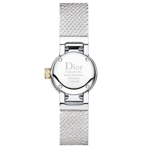 Montre Mini D de Dior Satine cadran malachite bracelet acier 19 mm