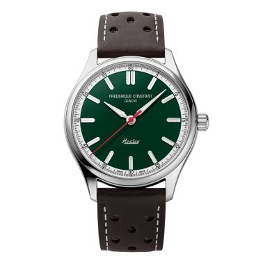 Frédérique Constant Vintage Rally Healey Automatic green dial leather strap 40 mm