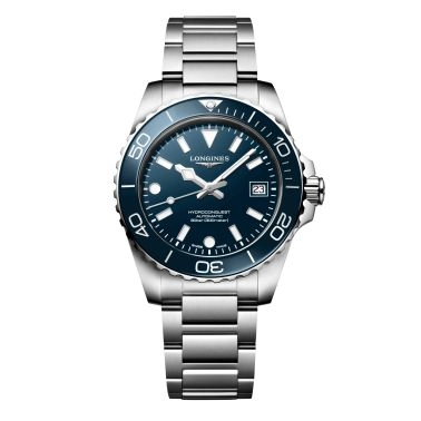 Longines HydroConquest automatic blue dial steel bracelet 39 mm