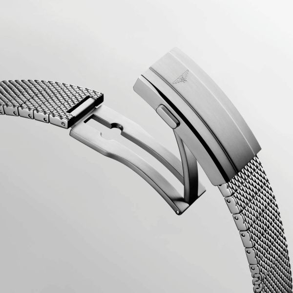Montre Longines HydroConquest automatique cadran bleu glacier bracelet acier milanais 39 mm