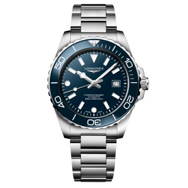 Montre Longines HydroConquest automatique cadran bleu bracelet acier 42 mm