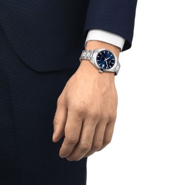 Tissot Gentleman Powermatic 80 automatic blue dial steel bracelet 38 mm