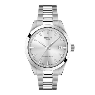 Tissot Gentleman Powermatic 80 automatic silver dial steel bracelet 38 mm