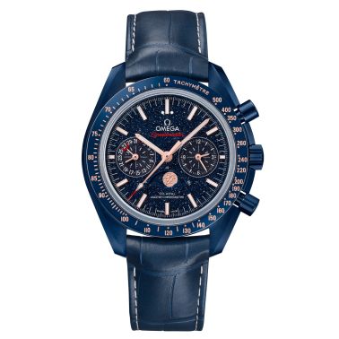 Montre Omega Speedmaster Moonphase Blue Side of the Moon automatique 44,25 mm Full Set 2022