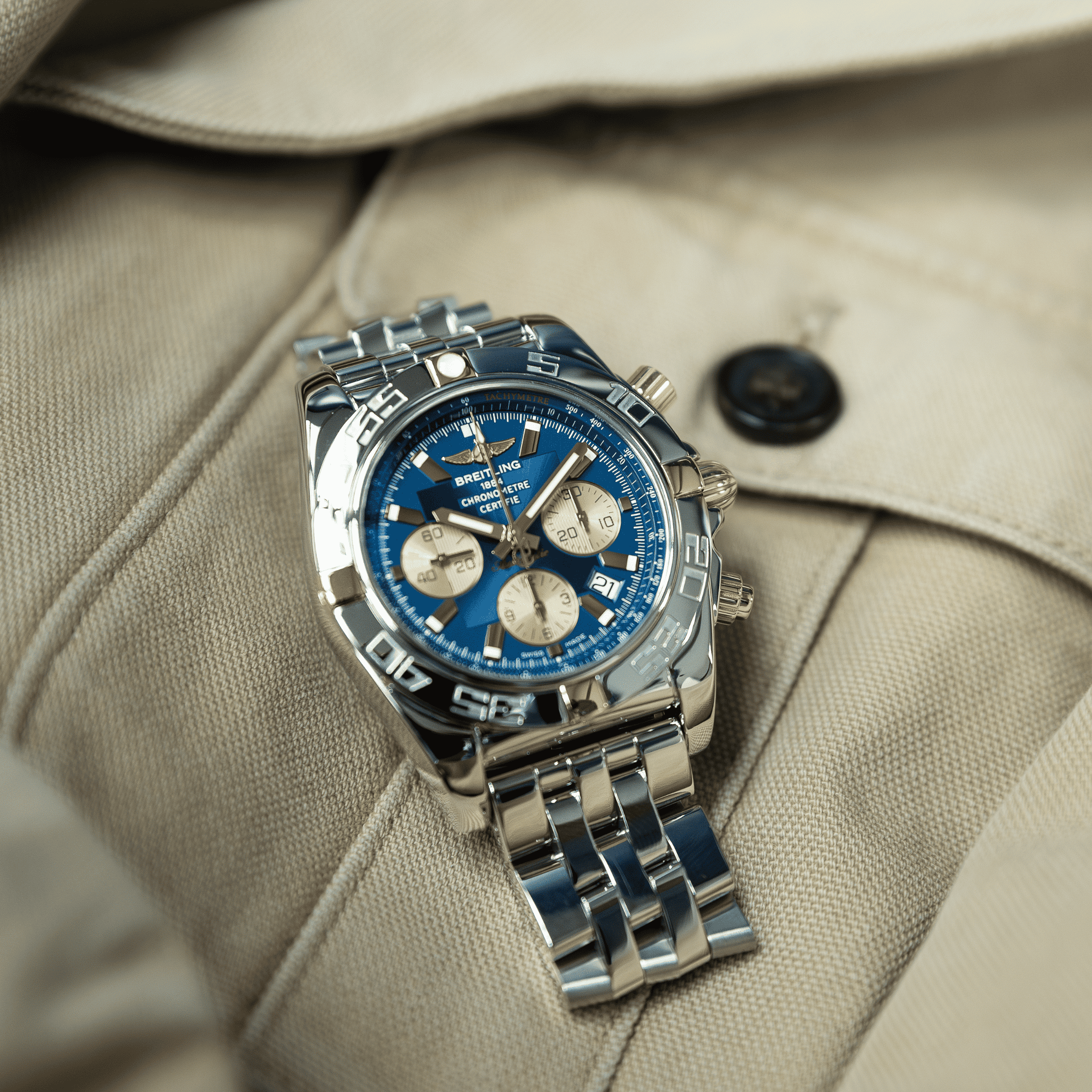 Breitling Chronomat 44 Chronograph B01 automatic 44 mm Full Set 2013