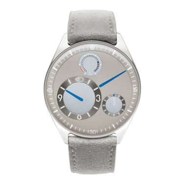 Montre Ressence TYPE 11 Latte titane automatique cadran gris bracelet cuir 41 mm
