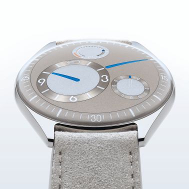 Ressence TYPE 11 Latte titanium automatic grey dial leather strap 41 mm
