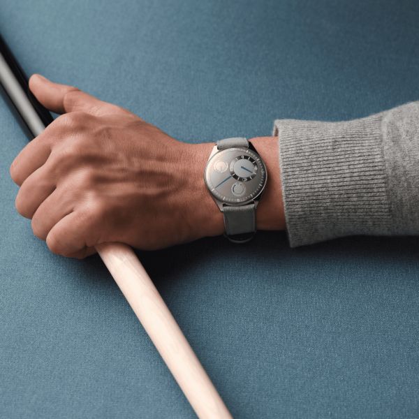 Ressence TYPE 11 Latte titanium automatic grey dial leather strap 41 mm