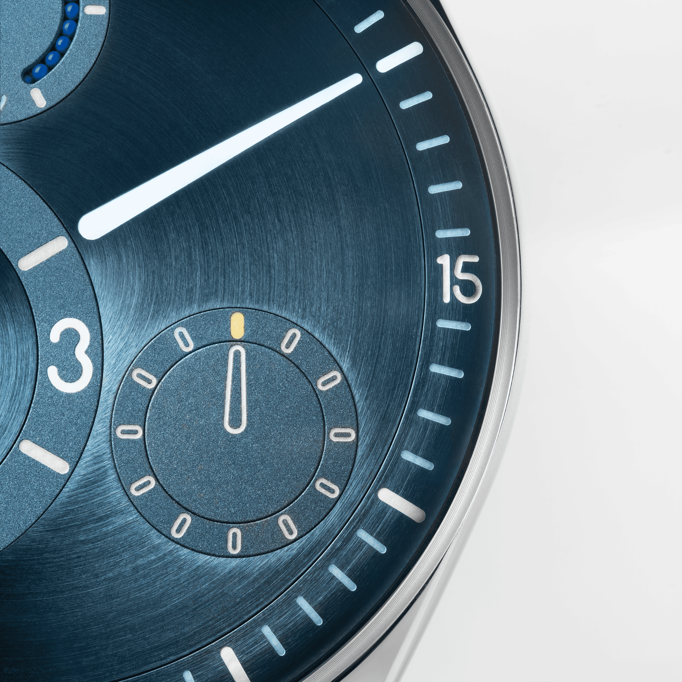 Ressence TYPE 11 Sky titanium automatic blue dial leather strap 41 mm