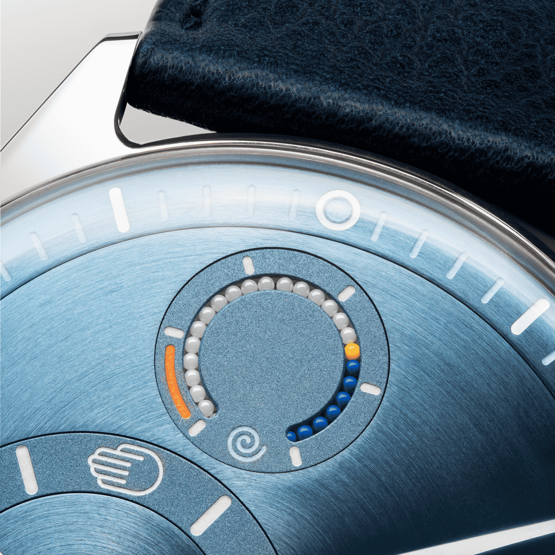 Ressence TYPE 11 Sky titanium automatic blue dial leather strap 41 mm