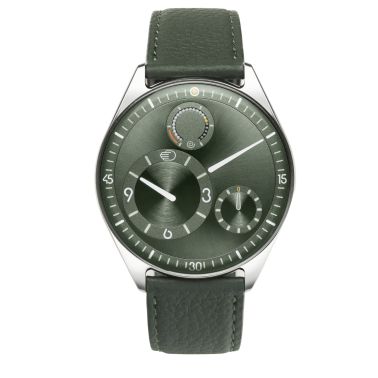 Montre Ressence TYPE 11 Pine titane automatique cadran vert bracelet cuir 41 mm