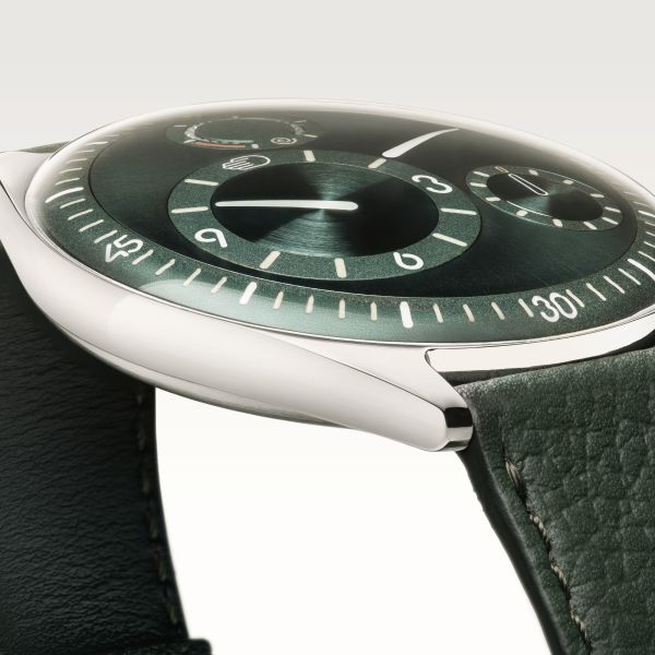 Ressence TYPE 11 Pine titanium automatic green dial leather strap 41 mm