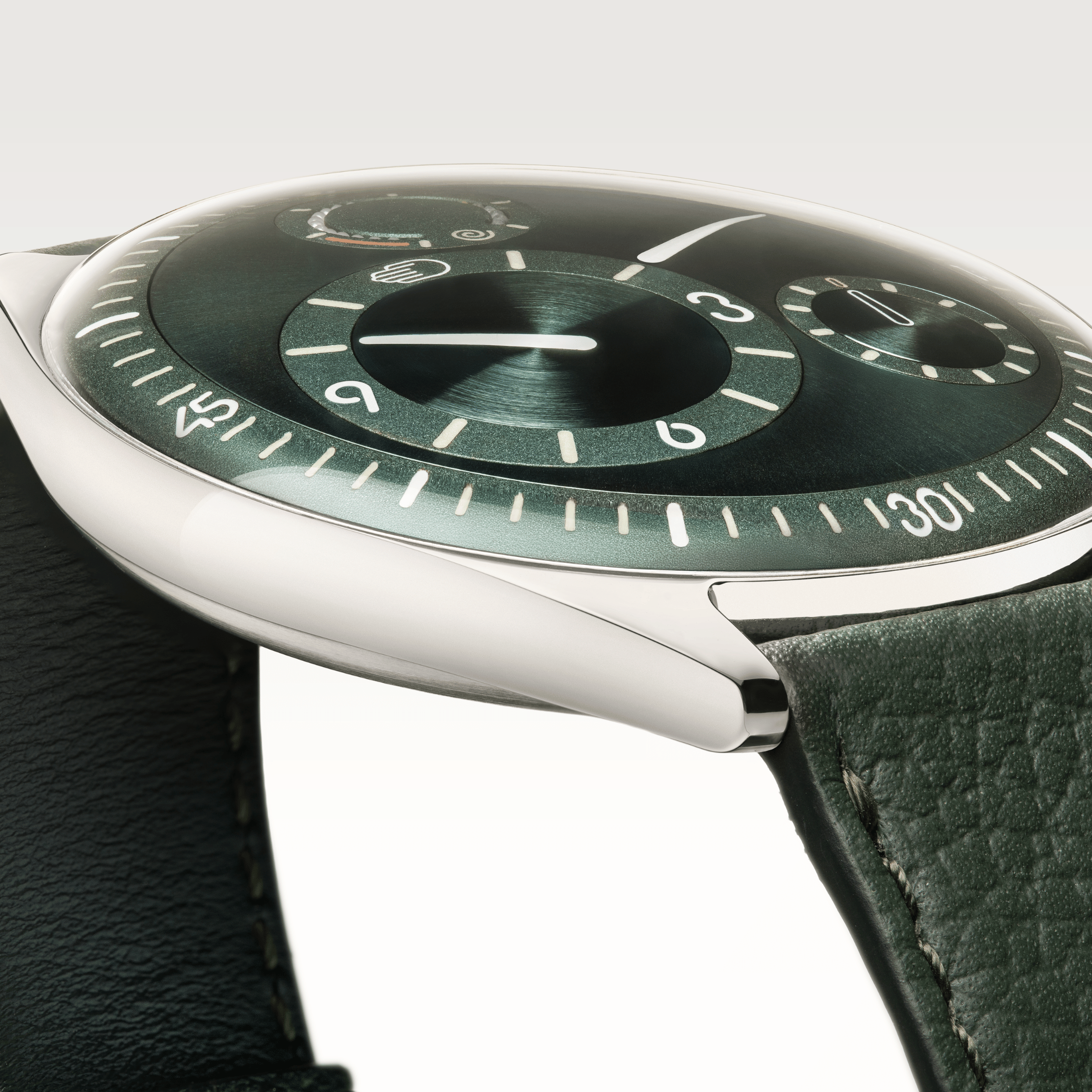 Ressence TYPE 11 Pine titanium automatic green dial leather strap 41 mm