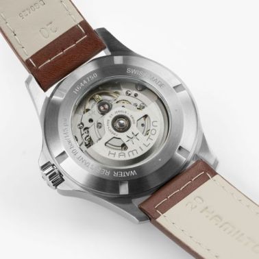 Hamilton Khaki Field Day Date Watch, Blue Dial, Leather Strap, 40 mm