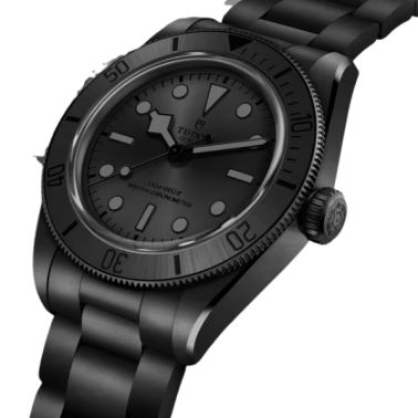 copy ofMontre Tudor Black Bay Ceramic automatique cadran noir bracelet cuir et caoutchouc noir 41 mm