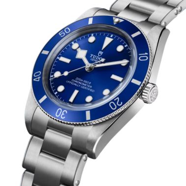 copy ofTudor Black Bay 54 automatic black dial steel bracelet 37 mm