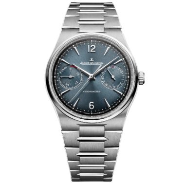 Jaeger-LeCoultre Master Control Chronometre Date Power Reserve automatic blue dial steel bracelet 39 mm