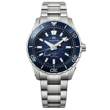 Grand Seiko Evolution 9 Spring Drive U.F.A. Ushio 300 Diver blue dial titanium bracelet 40,8 mm