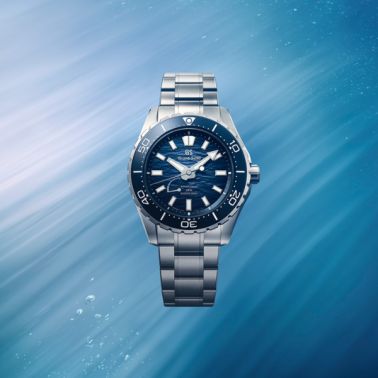 Grand Seiko Evolution 9 Spring Drive U.F.A. Ushio 300 Diver blue dial titanium bracelet 40,8 mm