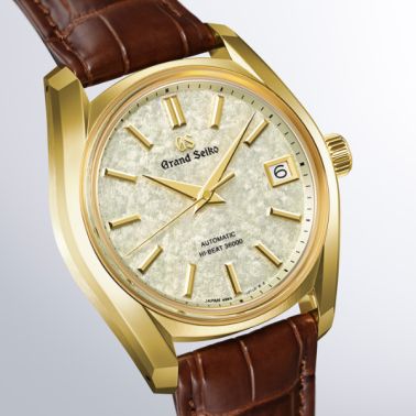 Grand Seiko Heritage 62GS Hi-Beat 36000 "Sakura-wakaba" automatic green dial leather strap 38 mm