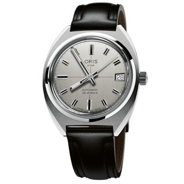 Oris Star Edition automatic silver dial leather strap 35 mm