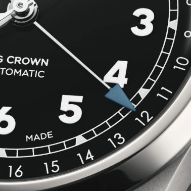 Montre Oris Big Crown Pointer Date automatique cadran noir bracelet acier 40 mm