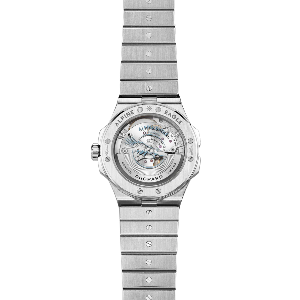Montre Chopard Alpine Eagle 41 automatique cadran bleu glacier bracelet acier 41 mm