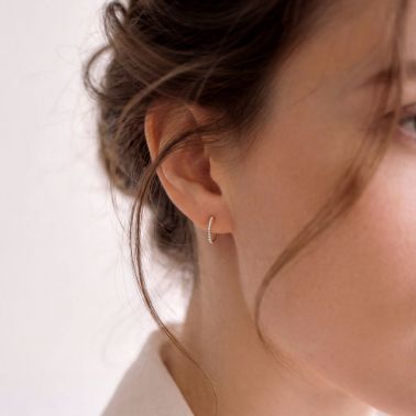 Lepage Demoiselle earrings in rose gold and diamonds