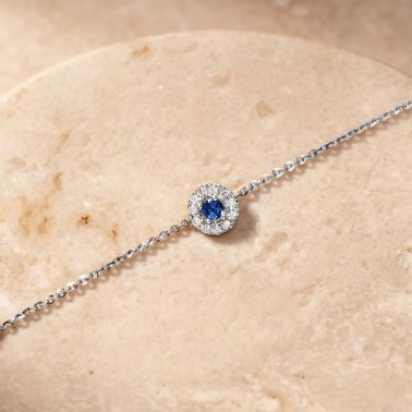 Lepage Coquette bracelet in white gold and sapphire