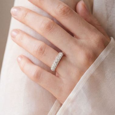 Lepage Duchesse wedding ring in yellow gold and diamonds