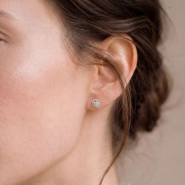 Lepage Victoria earrings yellow gold and diamonds