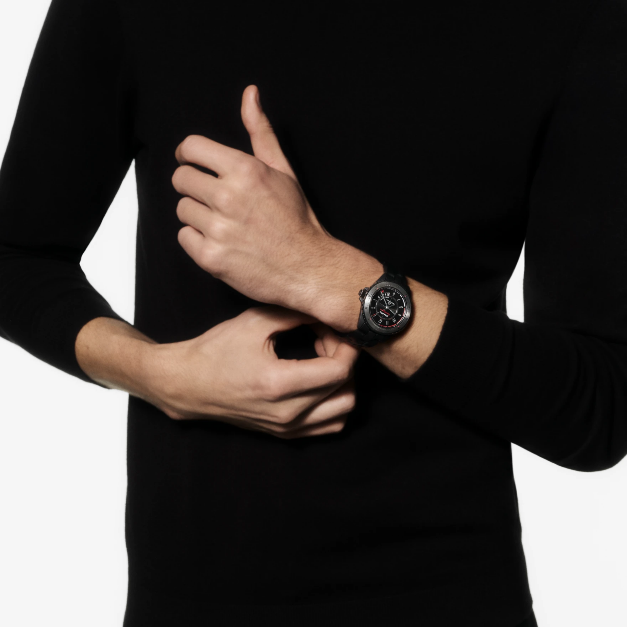 copy ofCHANEL J12 Quartz Ceramic Watch with Black Dial, 28 mm