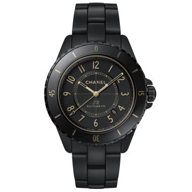 Montre CHANEL J12 Golden Black automatique cadran noir bracelet céramique noire 42 mm