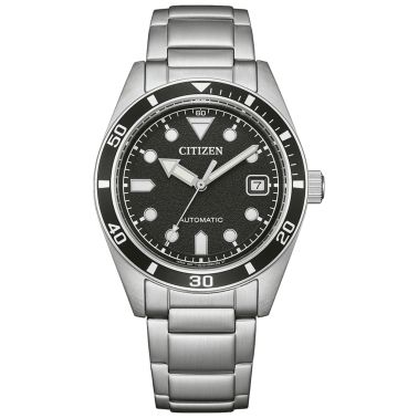 Citizen Marine Mecha automatic black dial steel bracelet 38,5 mm