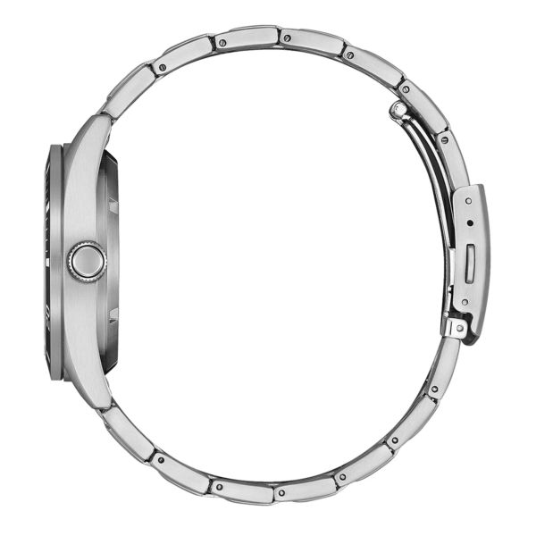 Montre Citizen Marine Mecha automatique cadran noir bracelet acier 38,5 mm