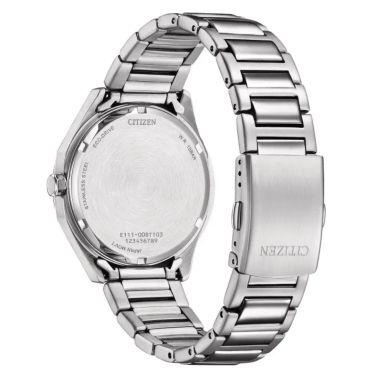 Citizen Unisex Eco-Drive blue dial steel bracelet 38 mm