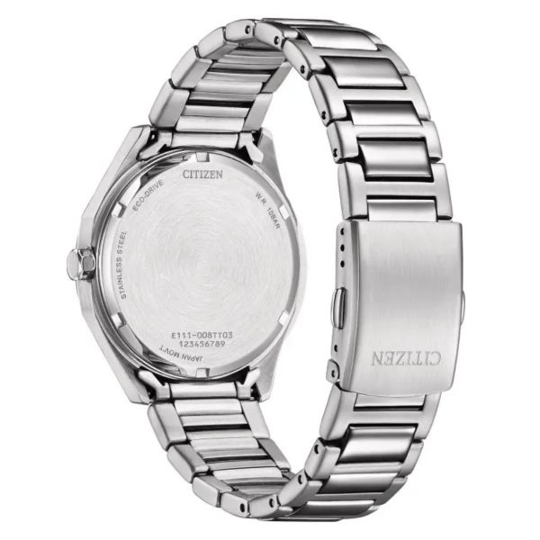 Citizen Unisex Eco-Drive blue dial steel bracelet 38 mm