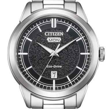 Citizen Elegance Classic Eco-Drive black dial steel bracelet 40,5 mm