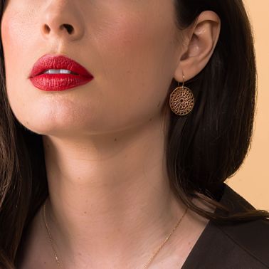 Jetons Lepage Colette Notre-Dame pour boucles d'oreilles en œil-de-tigre