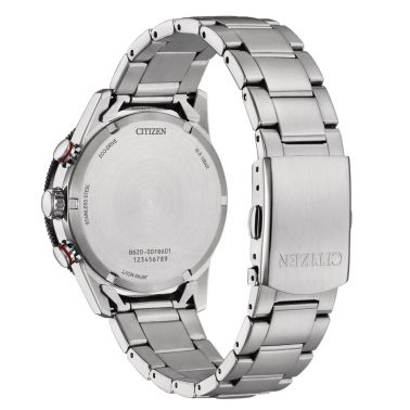 Citizen Vintage Racing Eco-Drive black dial steel bracelet 39,5 mm