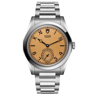 Montre Tudor Monarch automatique cadran saumon bracelet acier 39 mm