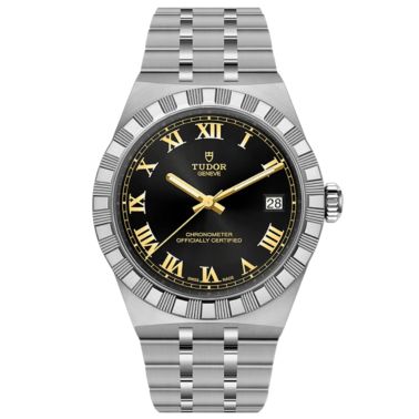 Montre Tudor Royal automatique cadran noir bracelet acier 36 mm
