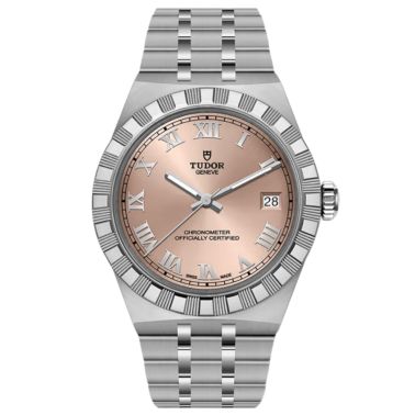 Montre Tudor Royal automatique cadran saumon bracelet acier 36 mm