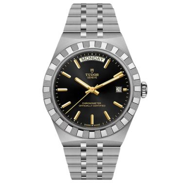 Montre Tudor Royal automatique cadran noir bracelet acier 40 mm