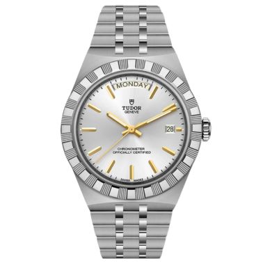 Montre Tudor Royal automatique cadran argent bracelet acier 40 mm