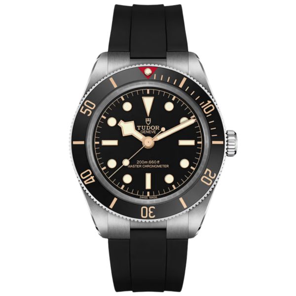 Tudor Black Bay 58 Automatic Watch with Black Dial and Leather Strap, 39 mm