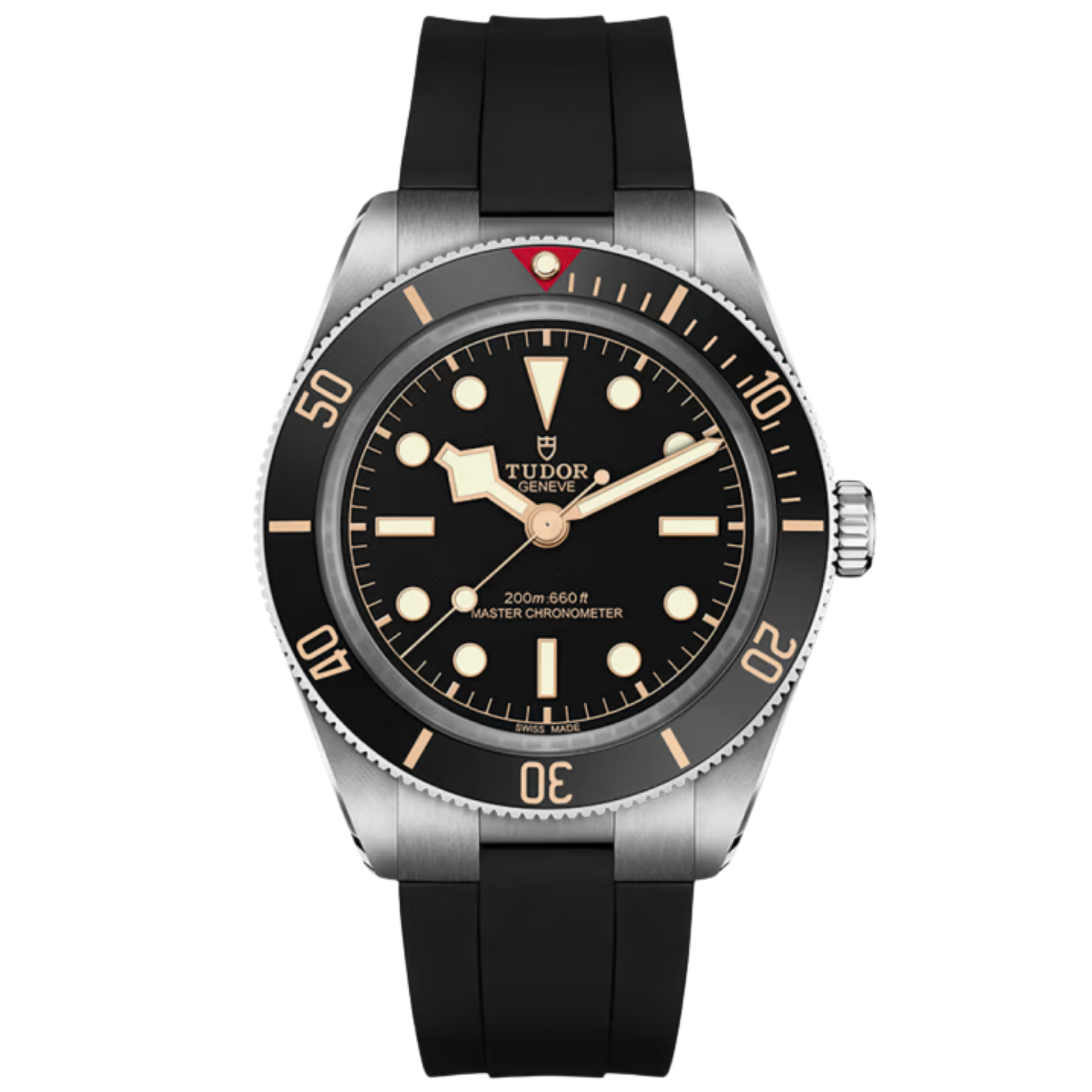 Tudor Black Bay 58 Automatic Watch with Black Dial and Leather Strap, 39 mm