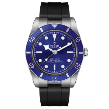 Montre Tudor Black Bay 54 automatique cadran noir bracelet cuir noir 37 mm