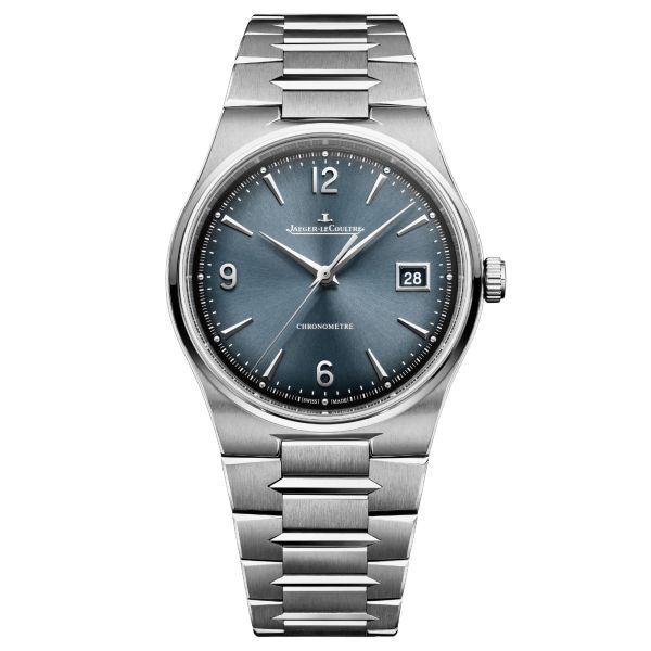 Jaeger-LeCoultre Master Control Chronometre Date automatic blue dial steel bracelet 38 mm