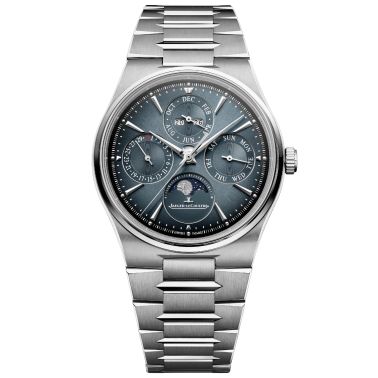Jaeger-LeCoultre Master Control Chronometre Perpetual Calendar automatic blue dial steel bracelet 39 mm